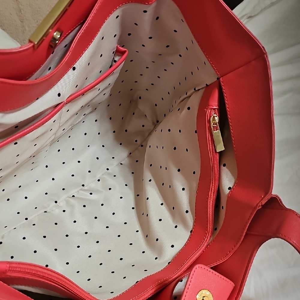 On 34th Peony Coral Women's Tote Bag - Picture 6 of 6